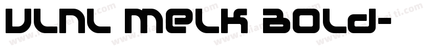 VLNL Melk Bold字体转换